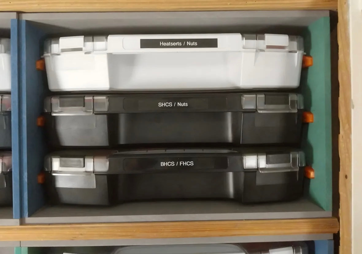 Schienen für Bosch / BS Systems / Sortimo i-Boxx Organizer Box 3D Gedruckt DIY Werkstatt